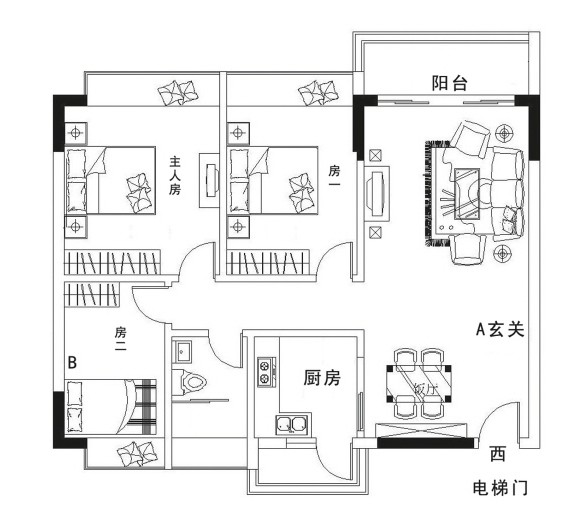 客厅装修效果图